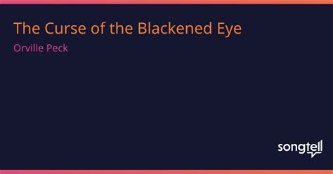 The curse of the blackened eye meaning